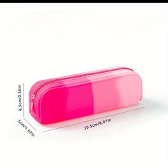 Silicone Pencil Case Stationery Box Creative Portable Pencil Case Random Chain