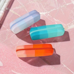 Silicone Pencil Case Stationery Box Creative Portable Pencil Case Random Chain