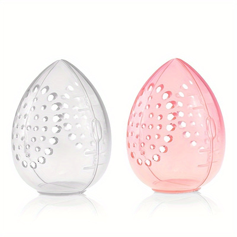 Mini Transparent Travel Makeup Sponge Storage Box Portable Sponge Case