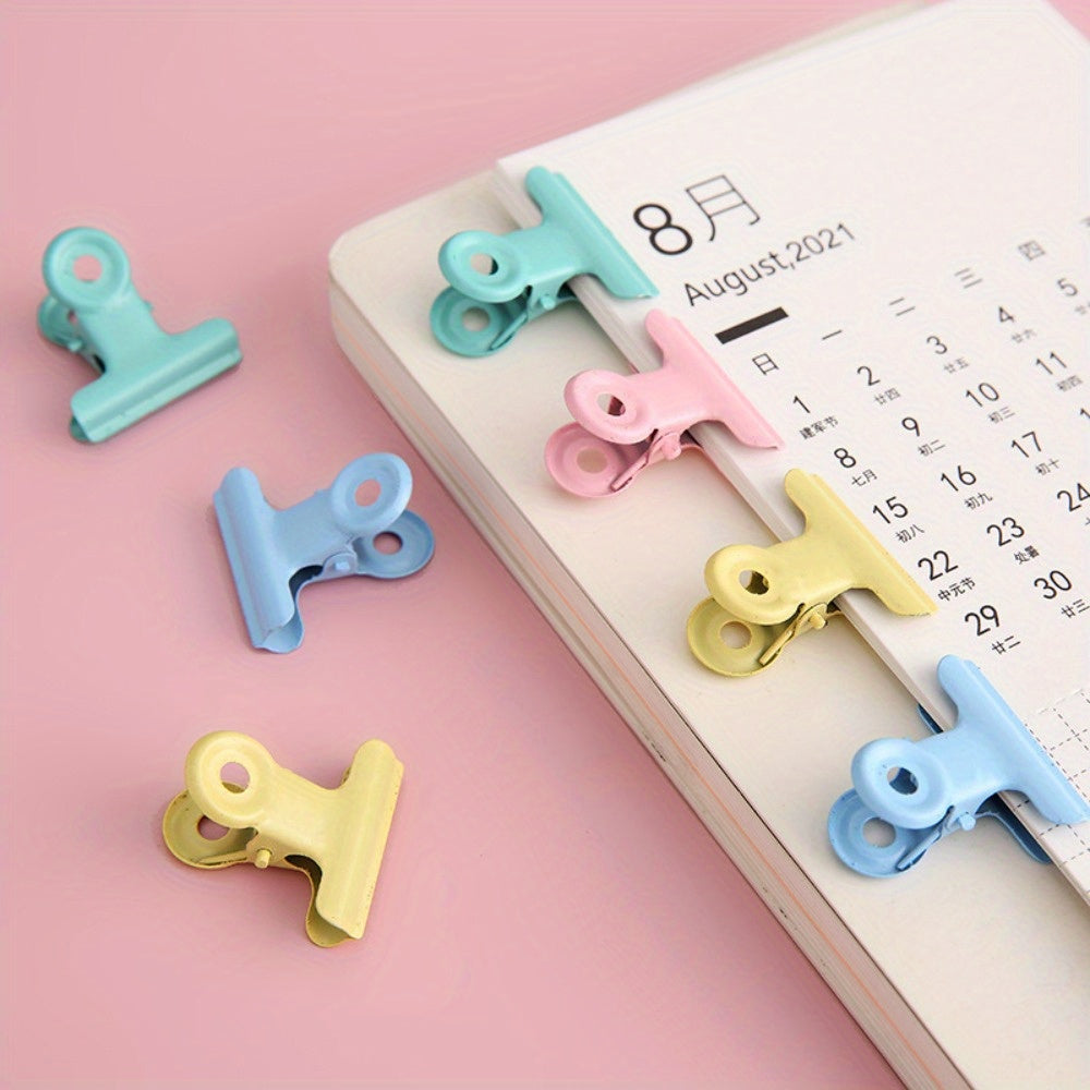 10pcs Candy Colored Small Metal Clip DIY Book Clip