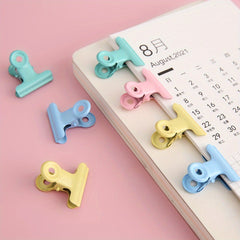 10pcs Candy Colored Small Metal Clip DIY Book Clip