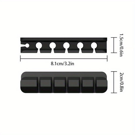 Silicone Desktop Cable Organizer Self-adhesive Wire Winder