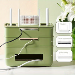 Wireless Router Storage Box Set Cable Organizer Socket Wire Management