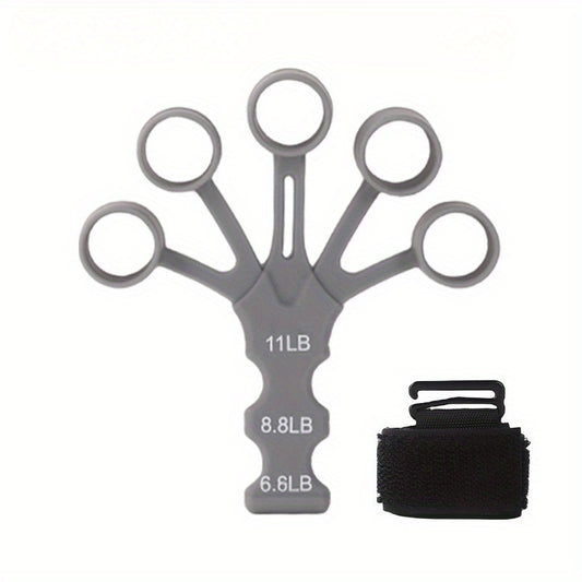 Silicone 5 Fingers Wrist Grip Strengthener for Hand-Fingers Exercise