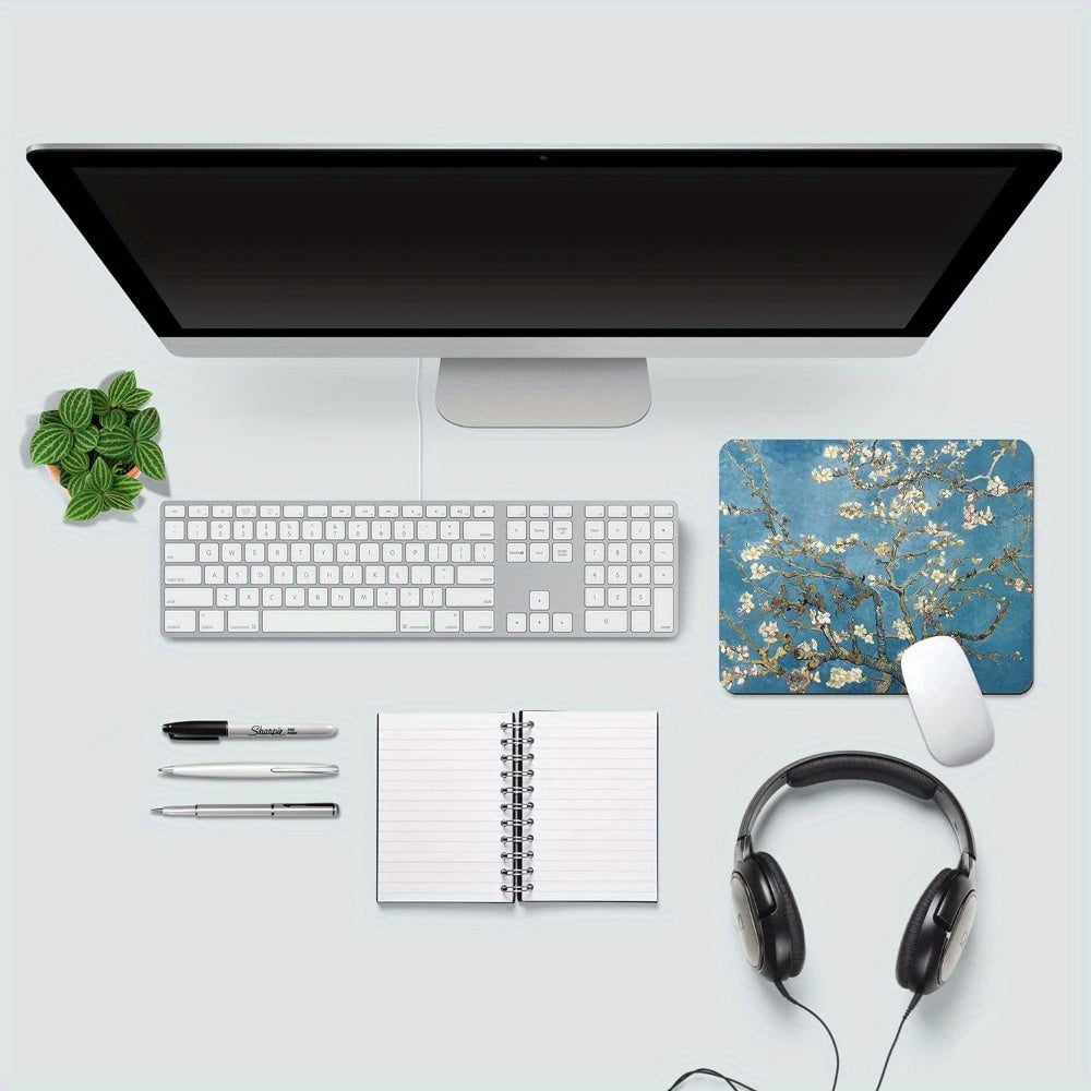 Dynippy Mouse Pad Non Slip Rubber Base for Desktop Computer