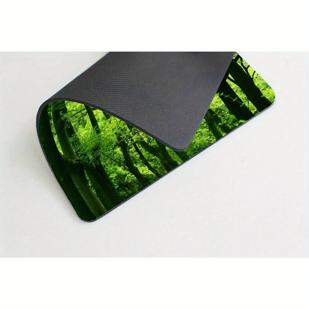 Green Tropical Rainforest Trees Mouse Pad - Fresh Green Gaming Mouse