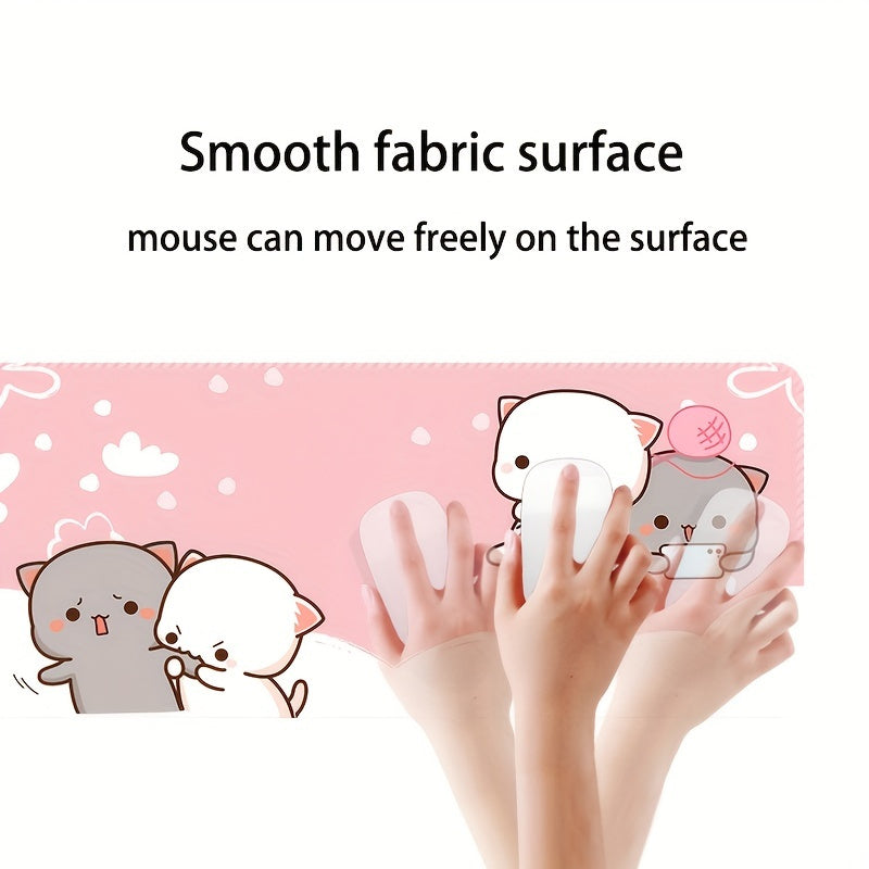 Large Cartoon Mouse Pad Washable Lock Edge Office Mouse Pad