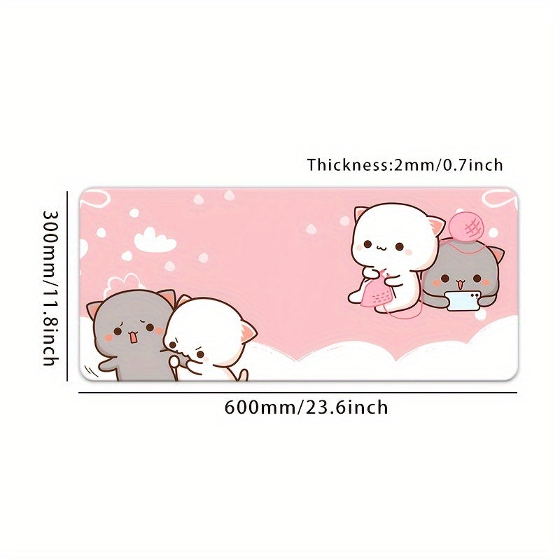 Large Cartoon Mouse Pad Washable Lock Edge Office Mouse Pad