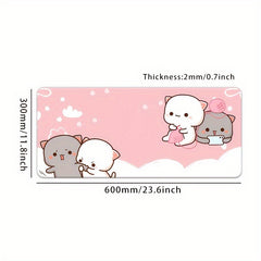 Large Cartoon Mouse Pad Washable Lock Edge Office Mouse Pad