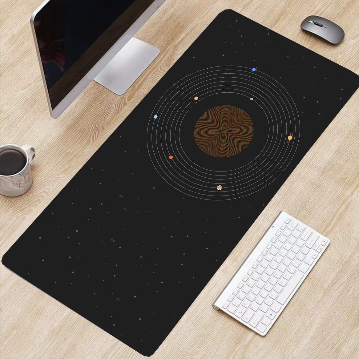 Oversized Mouse Pad for Office Desk - Washable Rubber Material