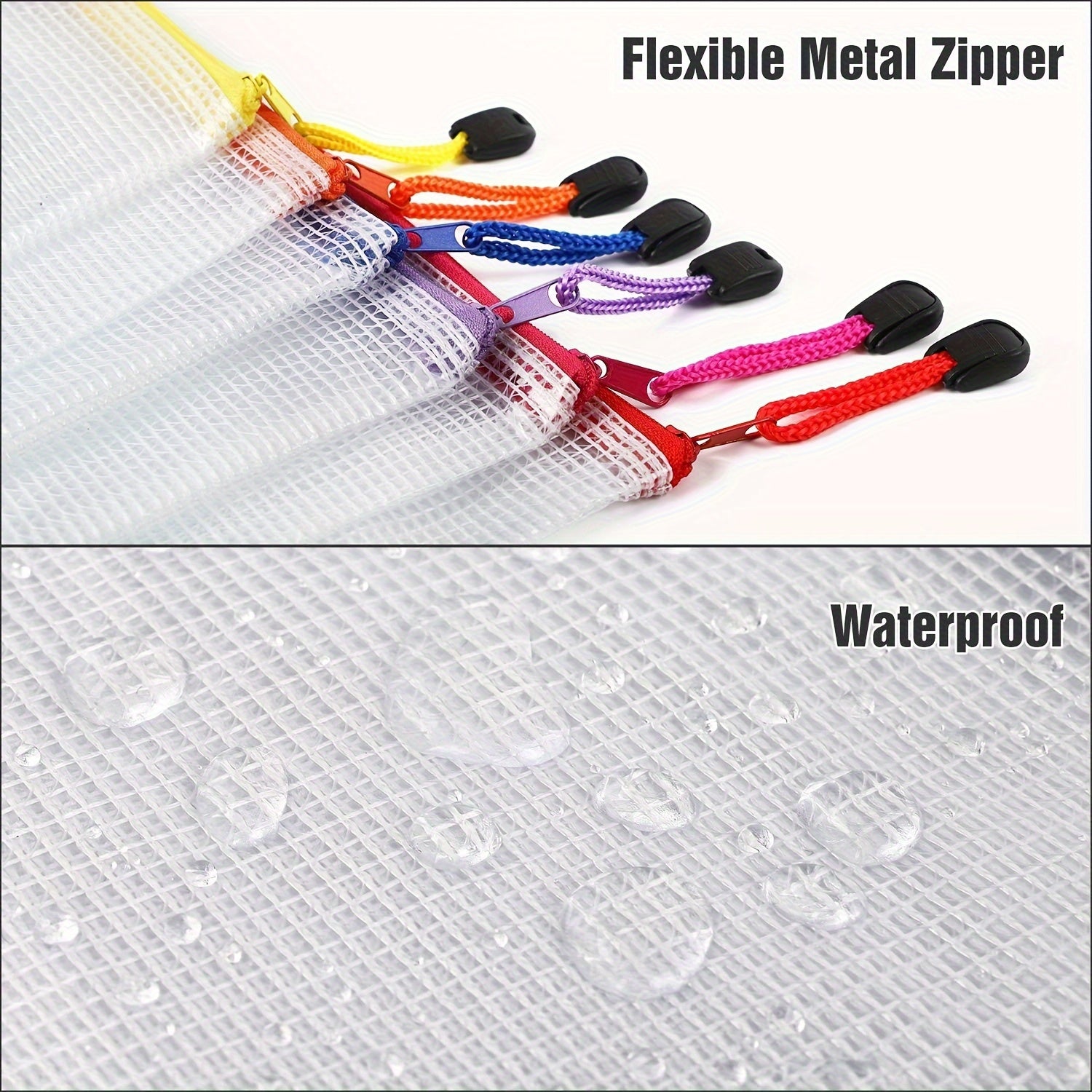 30PCS A5 Zipper Pocket File Bag for Travel, School & Office