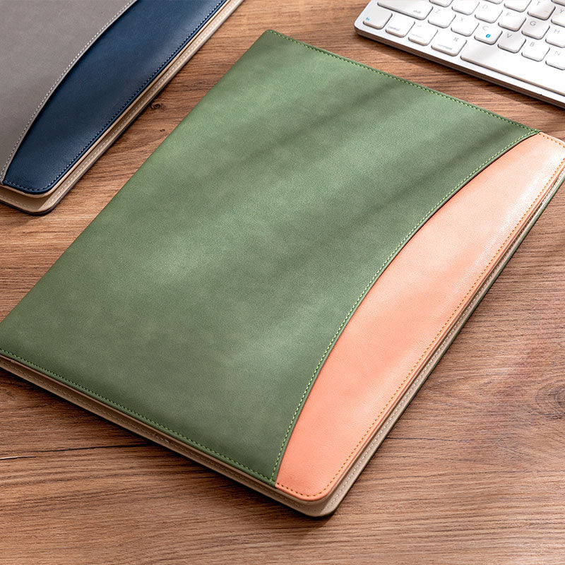 A4 Faux Leather Business Folder Sales Manager File Board Folder