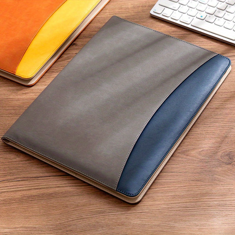 A4 Faux Leather Business Folder Sales Manager File Board Folder