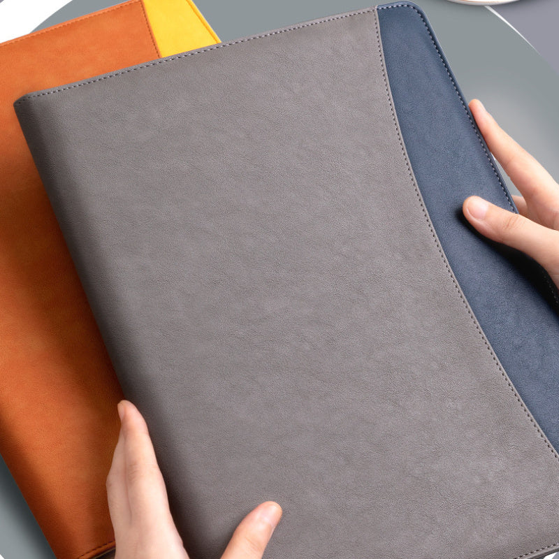 A4 Faux Leather Business Folder Sales Manager File Board Folder