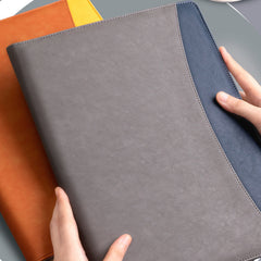 A4 Faux Leather Business Folder Sales Manager File Board Folder