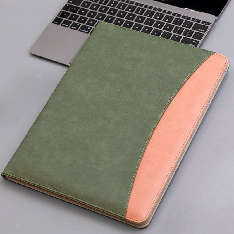 A4 Faux Leather Business Folder Sales Manager File Board Folder