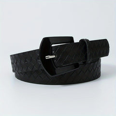 Embossed Wide Belt Resin Pin Buckle PU Belt