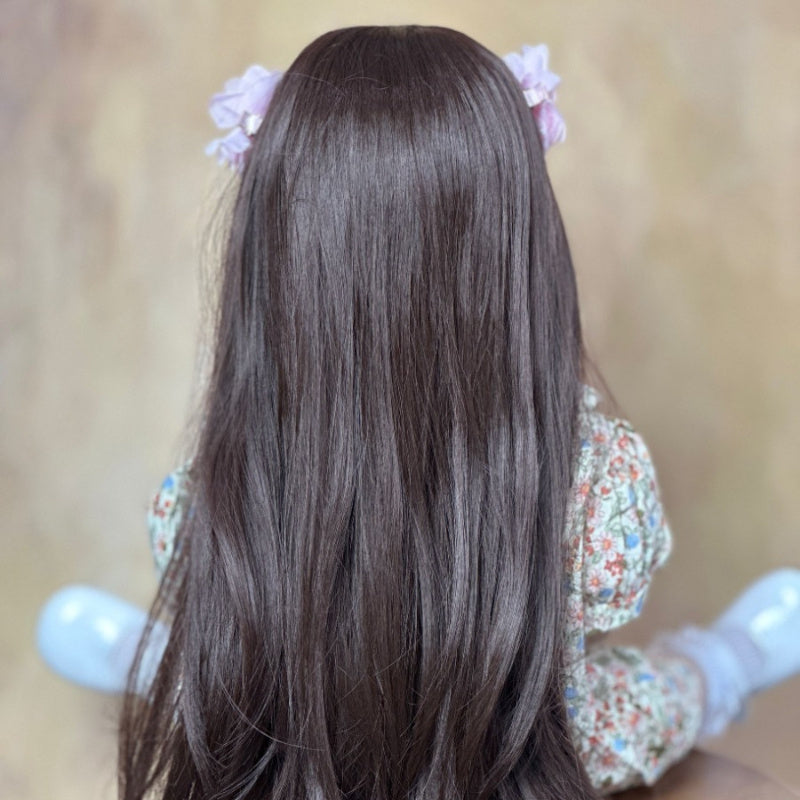 Realistic Silicone Reborn Girl Doll with Floral Dress & Accessories