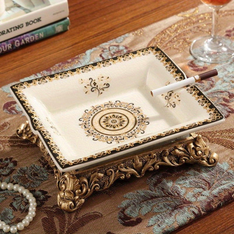 American Rustic Ceramic Ashtray Bar Party Coffee Table Decoration