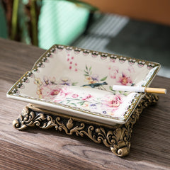 American Rustic Ceramic Ashtray Bar Party Coffee Table Decoration