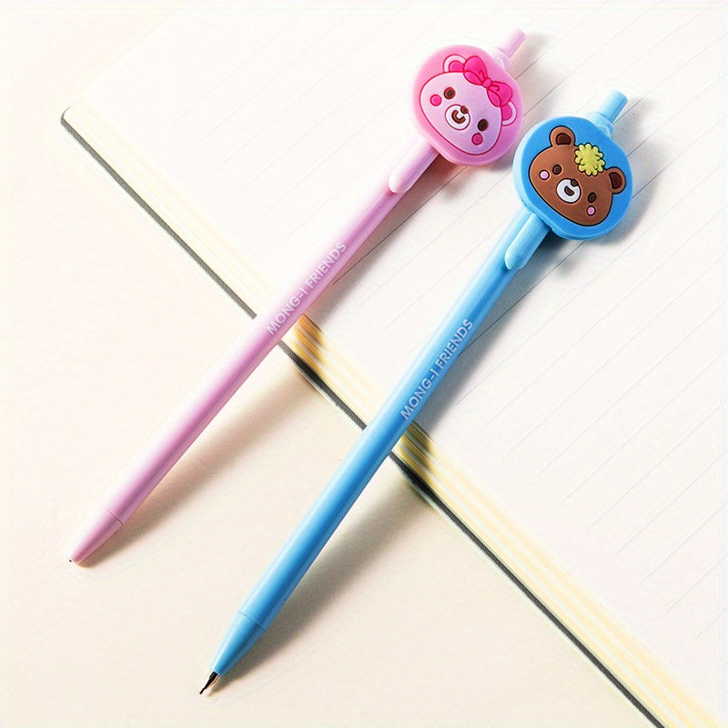 4pcs Mechanical Pencils 0.5-0.7mm, Auto Push Button, Anti-Break Lead