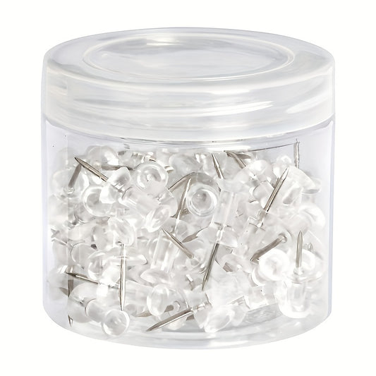 100pcs Transparent Nails Box for Painting Wooden Board Office Message Fixed
