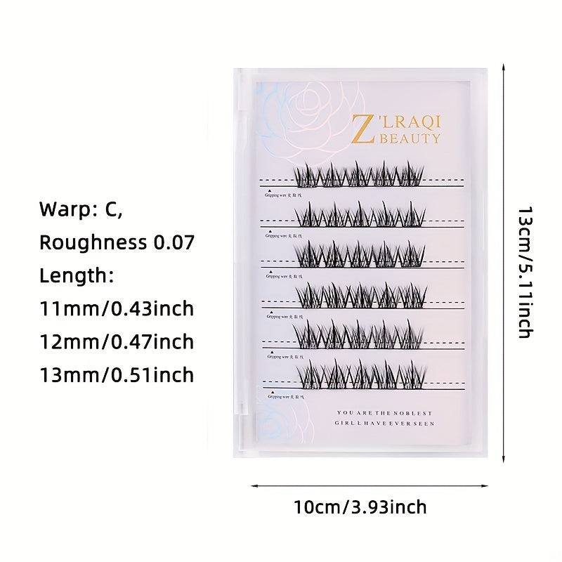 Cluster Lashes Self adhesive False Eyelashes Natural Look Waterproof