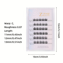 Cluster Lashes Self adhesive False Eyelashes Natural Look Waterproof