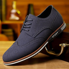Men's Brogue Wingtip Derby Shoes Lace up Formal Dress Shoes
