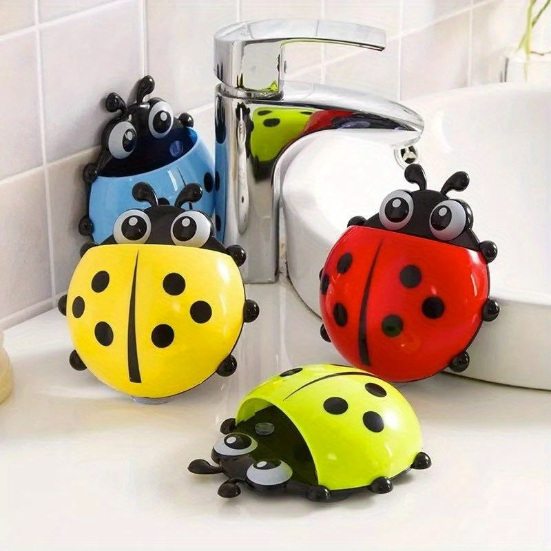 Ladybug Toothpaste Toothbrush Holder Storage Rack