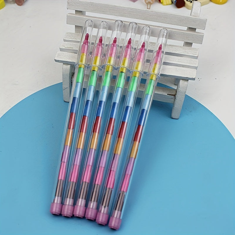 10pcs Creative Block Crayons Painting Supplies Professional Graffiti Pens