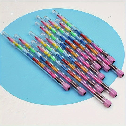 10pcs Creative Block Crayons Painting Supplies Professional Graffiti Pens