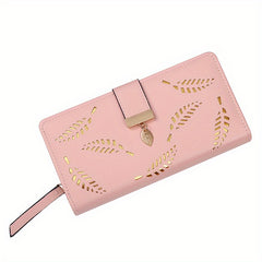 Women's Bifold Wallet with Zippered Closure & Phone Compartment