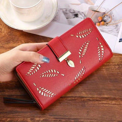 Women's Bifold Wallet with Zippered Closure & Phone Compartment