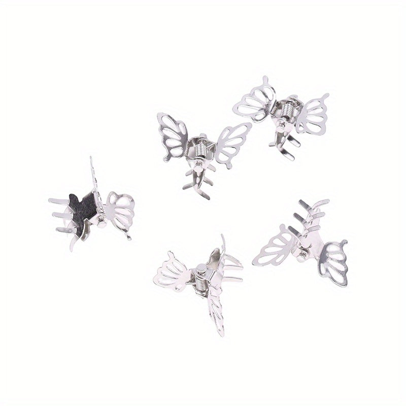5pcs Butterfly Shape Hair Claw Mini Hair Claw Y2K Hair Accessories