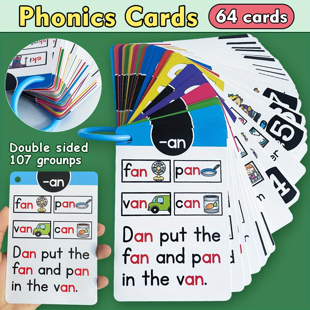 Phonics Learning Flashcards English Kids' Educational Flashcards