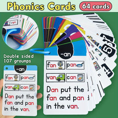 Phonics Learning Flashcards English Kids' Educational Flashcards