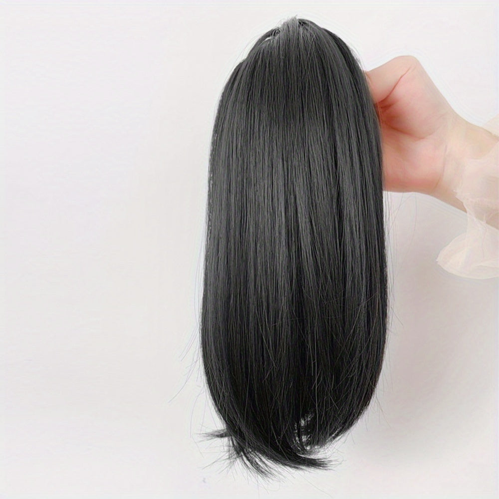 Clip In Claw Ponytail Hair Extensions Synthetic Straight Ponytail for Daily Wear