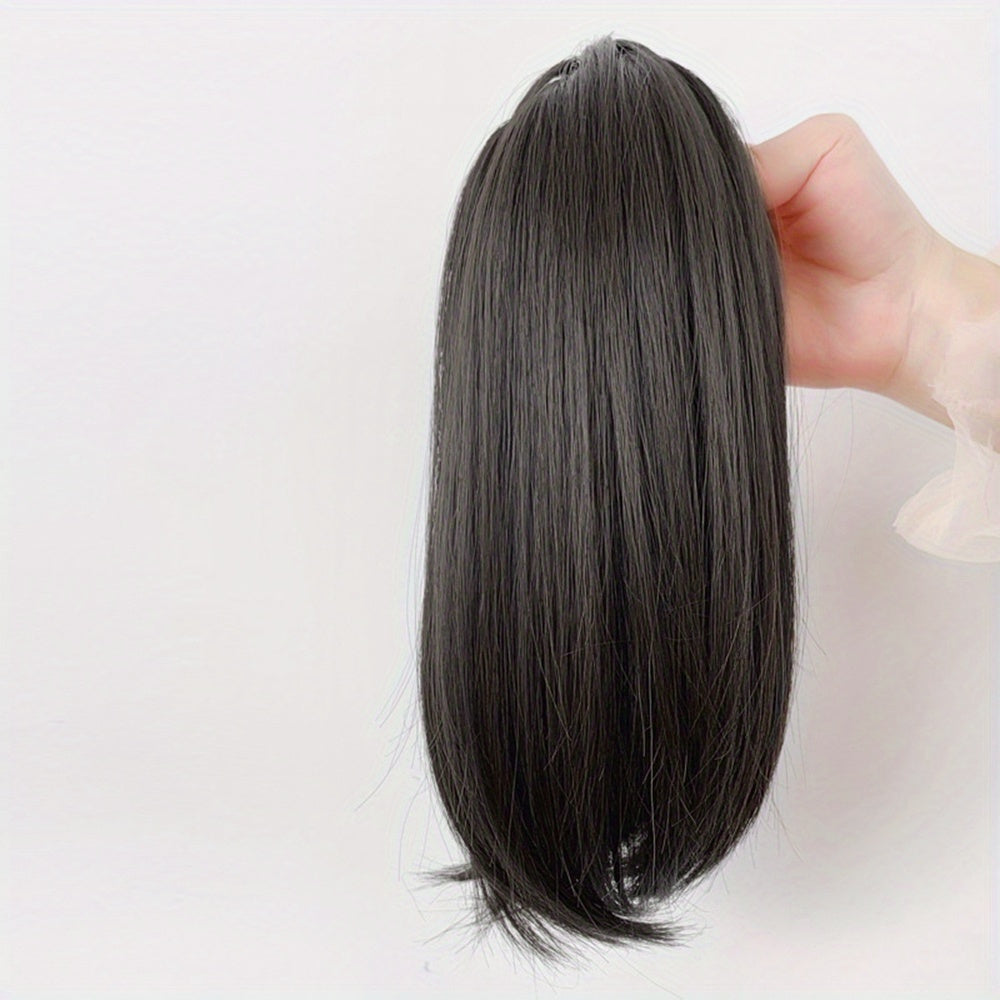 Clip In Claw Ponytail Hair Extensions Synthetic Straight Ponytail for Daily Wear