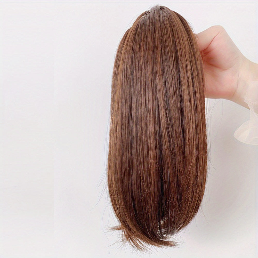 Clip In Claw Ponytail Hair Extensions Synthetic Straight Ponytail for Daily Wear