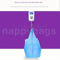 90pcs Scented Diaper Garbage Bags Nappy Collection Bags Thickened Vest Portable