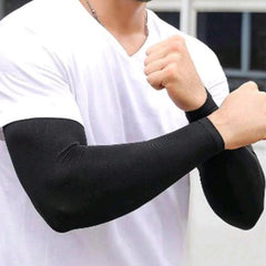 2 Pcs Men's Sun Protective Arm Sleeves for Outdoors
