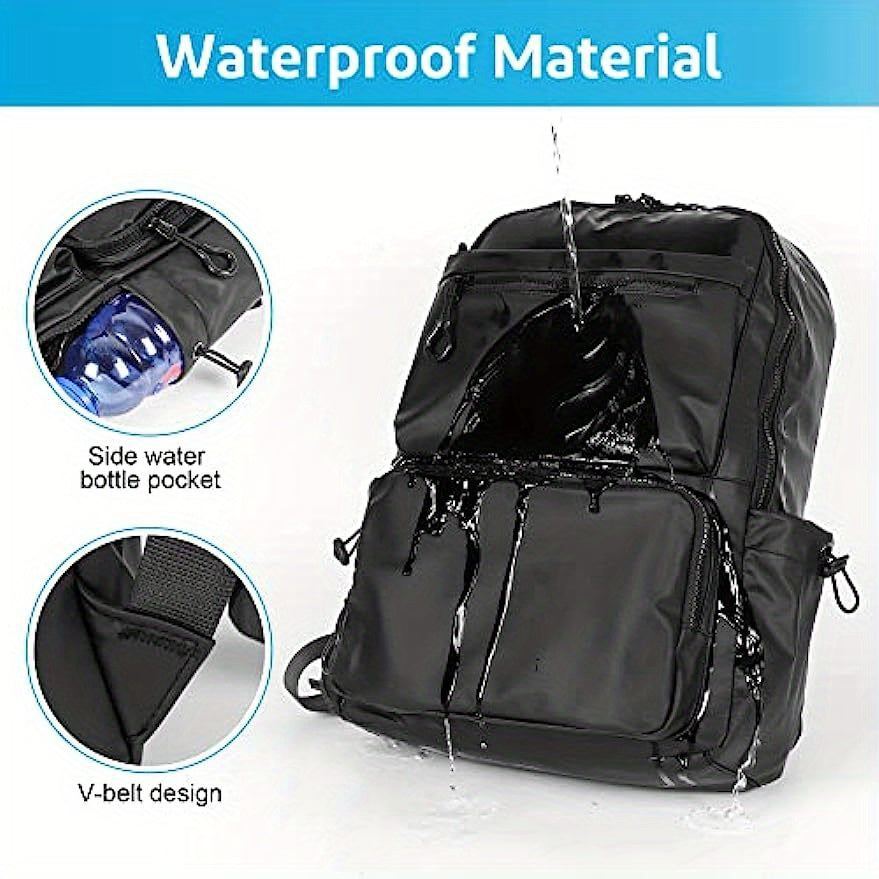 Men's Waterproof Travel Backpack Stylish Casual Laptop Bag Large Capacity