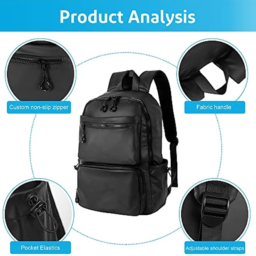 Men's Waterproof Travel Backpack Stylish Casual Laptop Bag Large Capacity