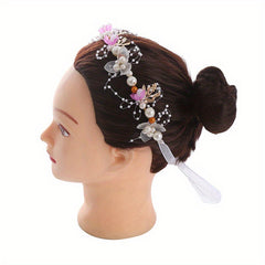 Boho Floral Tiara Headband Bridal Wedding Hair Accessory
