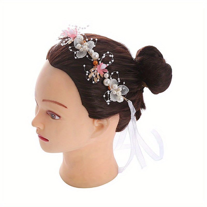 Boho Floral Tiara Headband Bridal Wedding Hair Accessory