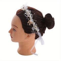 Boho Floral Tiara Headband Bridal Wedding Hair Accessory