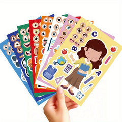 24pcs Facial Expression Stickers - Great Birthday Gift