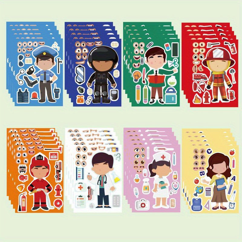24pcs Facial Expression Stickers - Great Birthday Gift