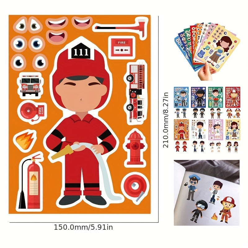 24pcs Facial Expression Stickers - Great Birthday Gift